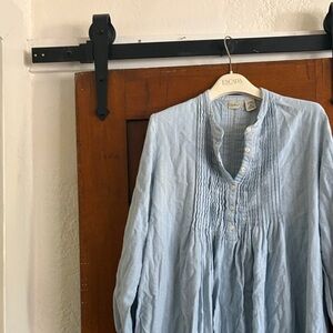 L.L. Bean Light Blue Cotton Nightgown